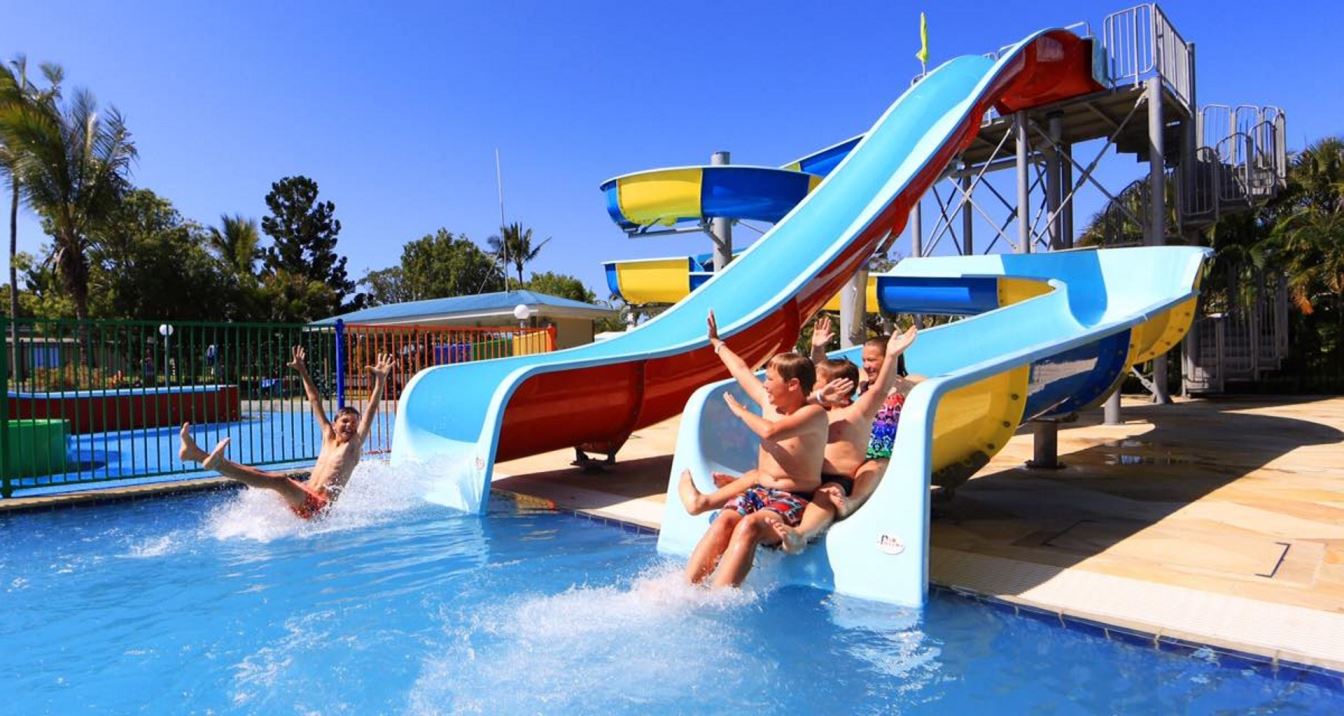 Cool Waters Resort water park slide facility Yeppoon Queensland